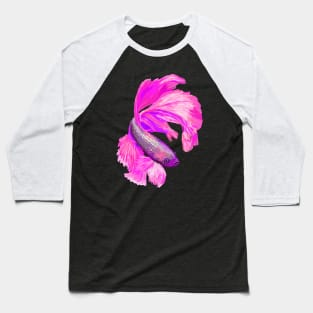 Pink Siamese fighting fish Baseball T-Shirt